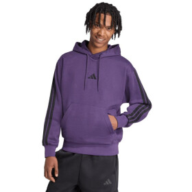 Pánska mikina adidas Essentials 3-Stripes Fleece Sweatshirt purple JX0740 pánska M