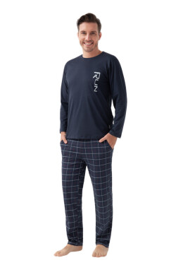 PÁNSKE PYŽAMO 810 3XL J/25 tmavě modrá XXXL