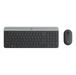 Logitech Slim Wireless Combo MK470 US čierna / bezdrôtová sada klávesnice a myši / US verzia (920-009204)