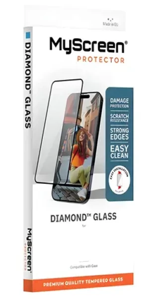 MyScreen Diamond Glass New pre Apple iPhone 16 Pro / Ochranné sklo / Tvrdenosť 9H / Inštalačná sada EasyApp (MD9227TG DGN)