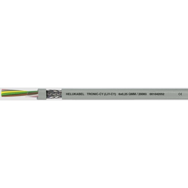 HELU 16005-1000 dátový kábel LiYCY 5 x 0.5 mm² sivá 1000 m; 16005-1000
