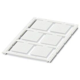 Phoenix Contact 1056549 UCT4-EMLP (27X27) popisný štítok Druh montáže: nalepenie Potlačiteľná plocha: 27 x 27 mm biela 10 ks; 1056549
