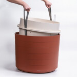 Plastia Samozavlažovacia veľkoobjemová nádoba Berberis 55 terakota/slonová kosť 55 cm