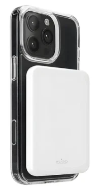 Puro Mag PLUS biela / Powerbanka / 5000 mAh / MagSafe / Qi2 / 20W PD / USB-C