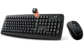 GENIUS Smart KM-8100 čierna / Bezdrôtový set klávesnice a myši / USB / 2.4 GHz mini reciever / CZ+SK layout / SmartGenius (KEYG16177)