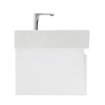 Kúpeľňová skrinka s batériou a umývadlom SAT Evolution 1 58x30x44,8 cm biela mat SATEVO60WMU2BA SATEVO60WMU2BA