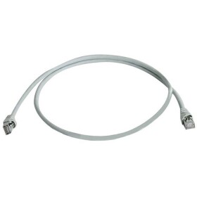 Telegärtner 100008262 RJ45 sieťové káble, prepojovacie káble CAT 6A S/FTP 2.00 m sivá dvojžilový tienený, s ochranou, samozhášavý 1 ks; 100008262
