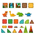 Mamido Magnetická stavebnica Dinosaury 31 dielikov
