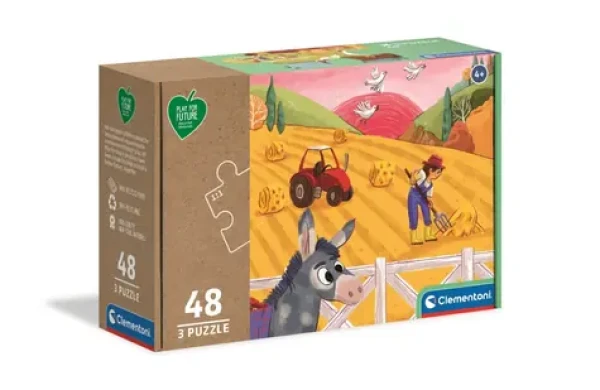 Clementoni Play For Future PUZZLE Zvieratá na farme