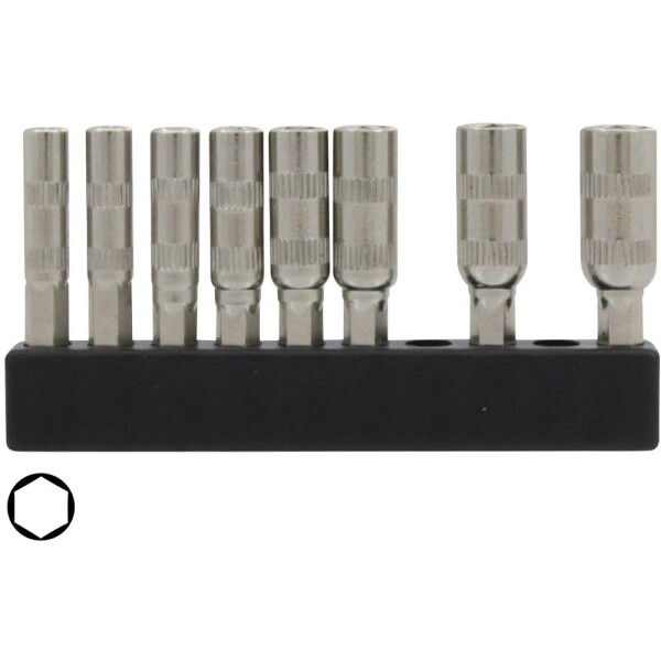 Donau Elektronik sada nástavcov pre nástrčný kľúč, 5/32 (4 mm), 8-dielna, MBS66; MBS66