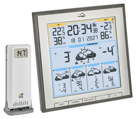 TFA 35.8105.10 ID-08 / Meteostanica / WiFi / predpoveď počasia 5 dní / bezdrôtový snímač (35.8105.10)