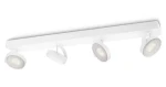 Philips Clockwork 4x4.5W biela / LED bodové svietidlo / 2000lm / 2700K / IP20 / stmievateľné (SKL000161736)