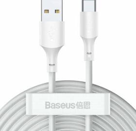 Baseus TZCATZJ-02 Sada káblov USB-A (M) - USB-C (M) 1.5 m biela / 2 ks (TZCATZJ-02)