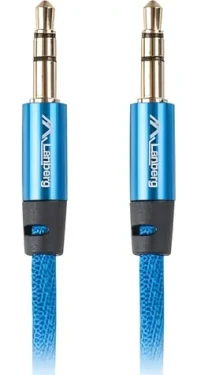 Lanberg CA-MJMJ-10CU-0030-BL modrá / Prepojovací kábel / Jack 3.5 mm (M) - Jack 3.5 mm (M) / 3 m (CA-MJMJ-10CU-0030-BL)