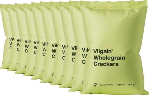 Vilgain Celozrnné krekry BIO – 10× bylinky 150 g