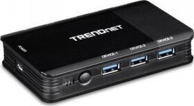 TRENDnet Prepínač Trendnet TK-U404 USB Čierny