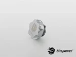BitsPower Prémiová tesniaca zátka G1/4 strieborná lesklá / Tesniaca zátka / G1/4 palce (BP-PRE-06)