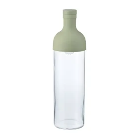 Hario Cold Brew Tea zelená / Fľaša na cold brew / 750 ml / sklo a silikón