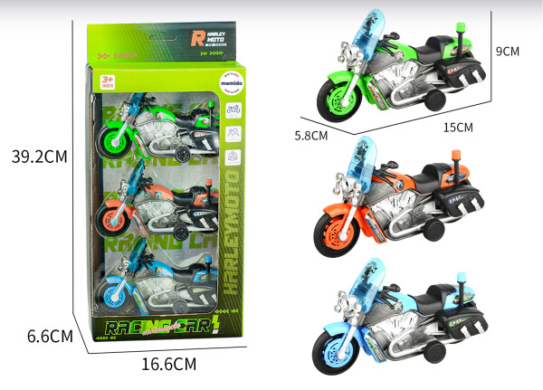 Mamido Mamido Súprava troch policajných motocyklov