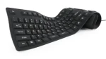 Gembird KB-109F-B čierna / silikónová klávesnica / US rozloženie kláves / USB (KB-109F-B)