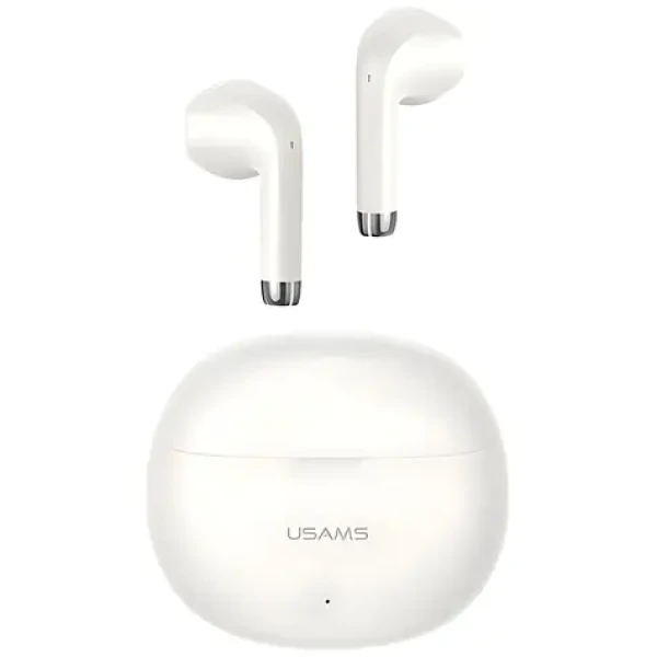 USAMS US-YO17 Rhymbo TWS béžové / Bezdrôtové slúchadlá do uší / Bluetooth 5.3 / 35 mAh + 400 mAh (BHUYO02)