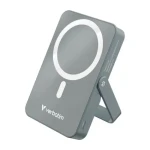 Verbatim Charge 'n' Go šedá / Magnetická bezdrôtová powerbanka / 10000 mAh / USB-C / MagSafe / 15-20W