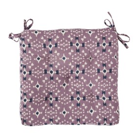 MADAM STOLTZ Prešívaný podsedák Dusty Lilac/White/Blue