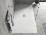 MEXEN/S - Hugo sprchová vanička SMC 150x100, biela, krytka nerez 42101015-X