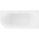 MEXEN/S - Mia voľne stojaca rohová vaňa pravá 160 x 80, biela, sifón a prepad biela 52691608000P-20