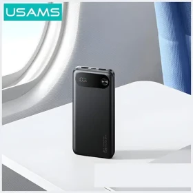 USAMS PB80 čierna / Powerbanka / 10000 mAh / PD 20W / LED displej (10KCD24901)