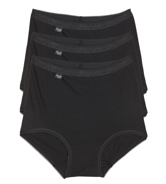 Dámske nohavičky Basic Maxi 3 Pack Black - Sloggi černá 4XL