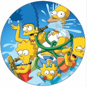 Jedlý papier Simpsonovci 19,5 cm - Pictu Hap - Pictu Hap