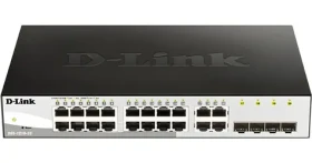 D-Link DGS-1210-20 / SMART switch / 16x gigabit RJ45 / 4X combo RJ45/SFP / bez ventilátora