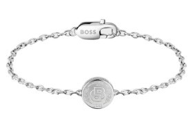 Hugo Boss Nadčasový oceľový náramok Double B 1580763M