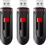 SanDisk SanDisk Cruzer Glide - USB-Flash-Laufwerk - verschlusselt - 32 GB - USB 2.0 (Packung mit 3)