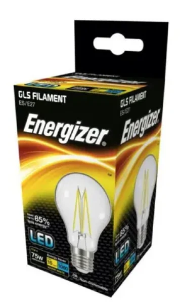 Energizer S12858 Filemanet clear žiarovka 11W / pätica E27 / 2700K / 1060lm / 15000h (S12858)
