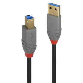 Lindy Anthra Line USB-A - USB-B 5m čierna / USB kábel / USB 3.2 Gen 1 / 5 Gbit/s / M/M (36744)