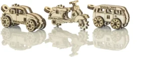 Wooden City 3D Puzzle prívesky vozidla