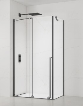 Sprchovací kút obdĺžnik 140x90 cm SAT Xmotion PVD Gun metal SATBWIXM140S90GM