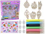 Mamido Kreatívna sada Vitrážové Okno/Stuhujúca Farba/Zmrzlina a Sladkosti 3D