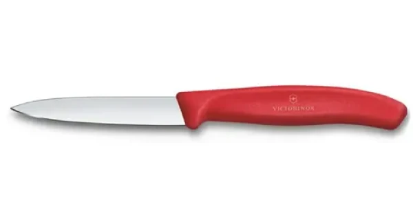 VICTORINOX Swiss Classic Kuchynský nôž 8 cm červená / rovné ostrie (6.7601.C1)