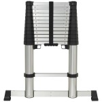 TOOLCRAFT TO-9610686 Zliatina hliníka teleskopický rebrík Montáž bez náradia Max.prac. výška: 4.52 m hliník EN 131 15.9 kg; TO-9610686