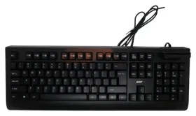 Acer KB-8CR čierna / Drôtová klávesnica / USB-A / CZ/SK layout / čítačka čipových kariet (GP.KBD11.05E)