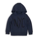 Chlapčenská mikina, Minoti, KB FLEECE HOODY 7, tmavomodrá - 146/152 | 11/12let