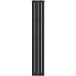 CERANO - Kúpeľňový radiátor Arlen - bočné pripojenie - 558 W - čierna matná - 1800x300 mm CER-278650