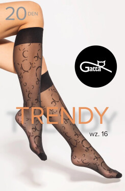 Gatta Trendy ponožky wz.16 20 den nero Univerzální
