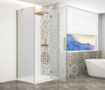 GELCO - TRINITY GOLD obdĺžnikový kút 1200x1100 pravý, matné sklo, GT5612-11MR-G GT5612-11MR-G