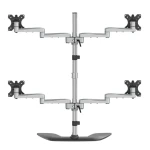 StarTech Quad-Monitor Stand / Držiak pre 4 monitory / do 32" / nosnosť 8 kg / náklon -40 ° až 90 ° / otočenie 360 ° (ARMQUADSS)