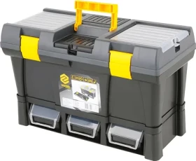 Vorel Box na náradie 20" + 3 zásuvky / Box na náradie / 52,5 x 25,6 x 32,5 cm / nosnosť 25 kg (TO-78814)