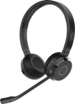 JABRA Evolve 65 TE čierna / Slúchadlá / mikrofón / Bluetooth 5.2 / USB-A / nabíjacia stanica (6699-833-499)